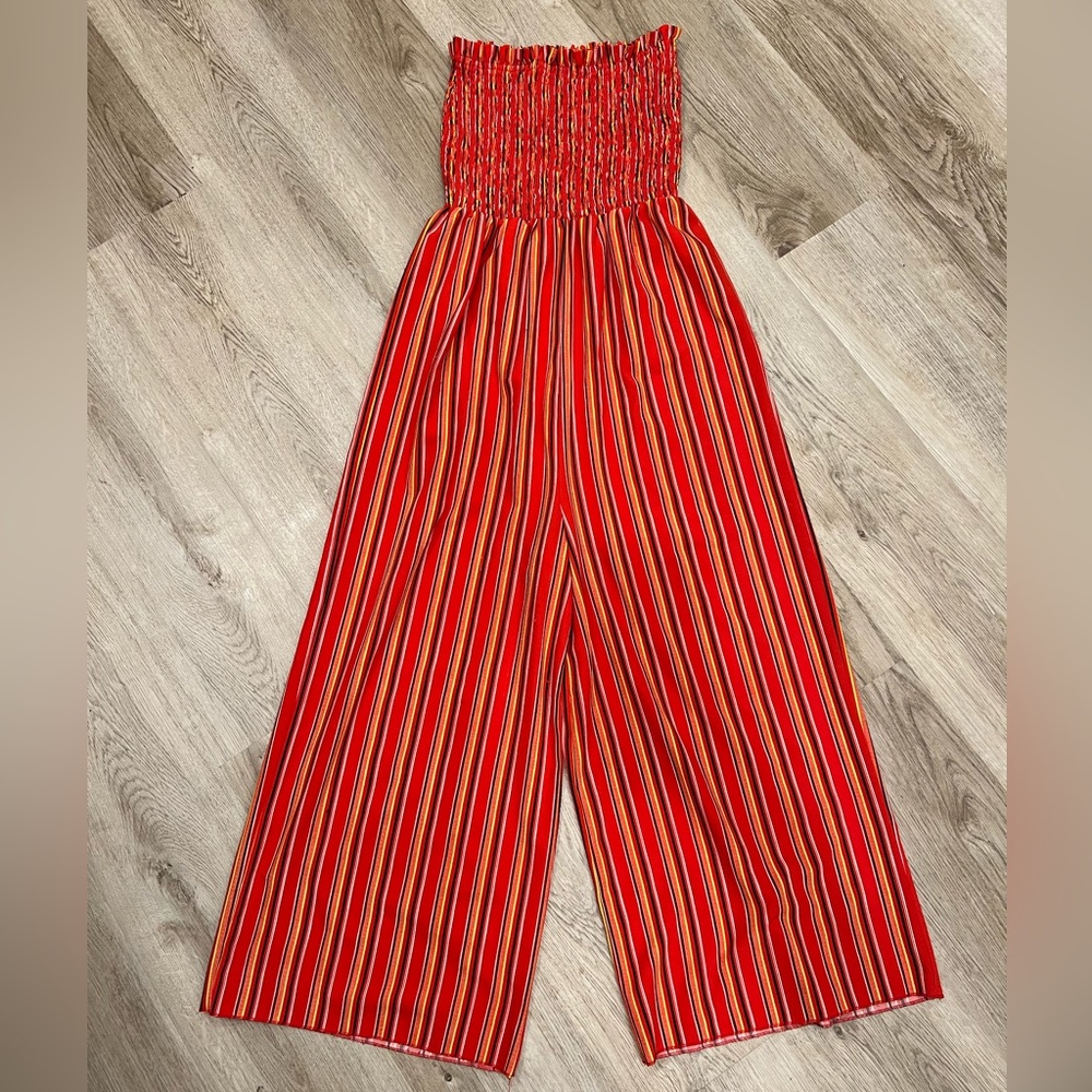 Charlotte Russe Tube Top Wide Leg Jumper